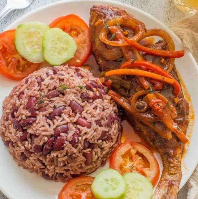 Brown Stew Fish.