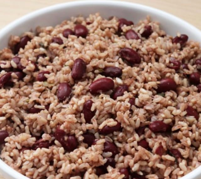 Side of Rice and Peas.